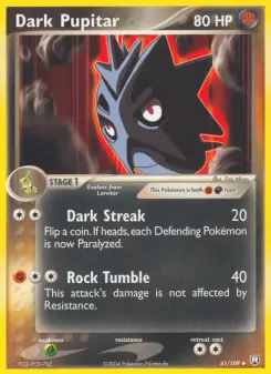 Pokémon-Karte Dark Pupitar 041/109