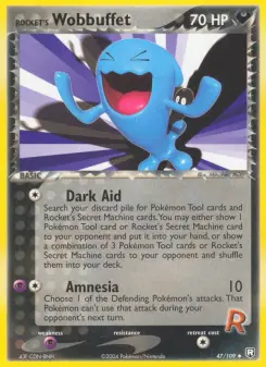 Pokémon-Karte Rocket's Wobbuffet 047/109