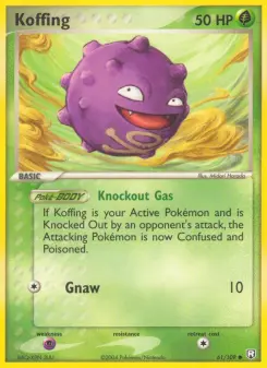 Pokémon-Karte Koffing 061/109