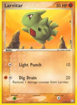 Pokémon-Karte Larvitar 063/109