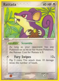 Pokémon-Karte Rattata 071/109