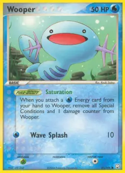 Pokémon-Karte Wooper 081/109
