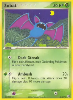Pokémon-Karte Zubat 082/109