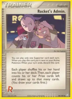 Pokémon-Karte Rocket's Admin. 086/109