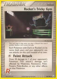 Pokémon-Karte Rocket's Tricky Gym 090/109
