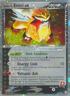 Pokémon-Karte Rocket's Entei ex 097/109