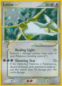 Pokémon-Karte Latias ☆ 105/107