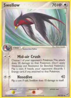 Pokémon-Karte Schwalboss 049/107