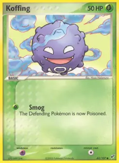 Pokémon-Karte Smogon 062/107