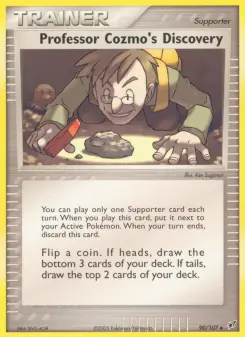 Pokémon-Karte Professor Kosmos Entdeckung 090/107