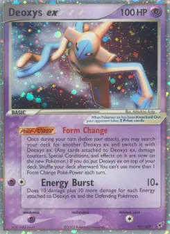 Pokémon-Karte Deoxys ex 097/107
