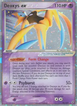 Pokémon-Karte Deoxys ex 098/107