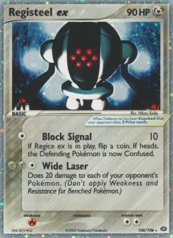 Pokémon-Karte Registeel ex 100/106
