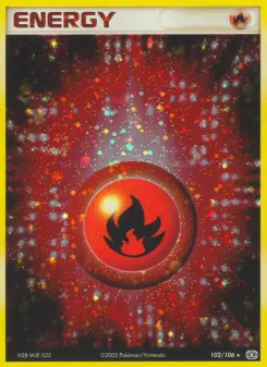 Pokémon-Karte Feuerenergie 102/106