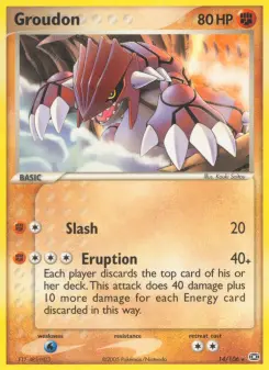 Pokémon-Karte Groudon 014/106
