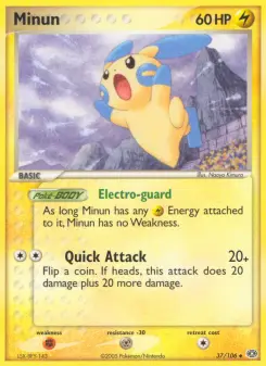 Pokémon-Karte Minun 037/106