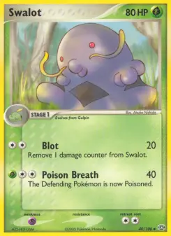 Pokémon-Karte Schlukwech 040/106