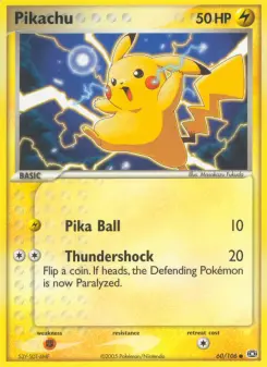 Pokémon-Karte Pikachu 060/106