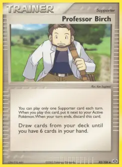 Pokémon-Karte Professor Birk 082/106