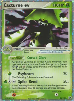 Pokémon-Karte Noktuska ex 091/106