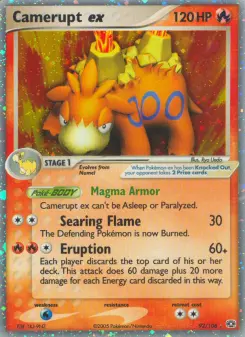 Pokémon-Karte Camerupt ex 092/106