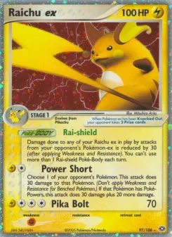 Pokémon-Karte Raichu ex 097/106