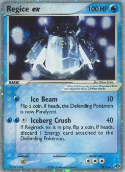 Pokémon-Karte Regice ex 098/106