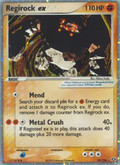 Pokémon-Karte Regirock ex 099/106
