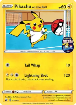 Pokémon-Karte Pikachu on the Ball 001/005