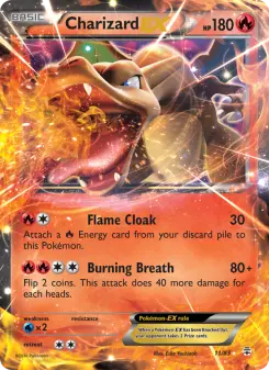 Pokémon-Karte Glurak EX 011/117