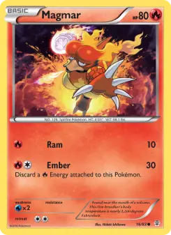 Pokémon-Karte Magmar 016/117