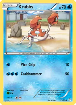 Pokémon-Karte Krabby 021/117