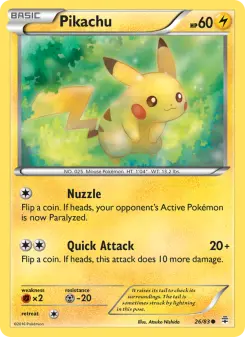 Pokémon-Karte Pikachu 026/117