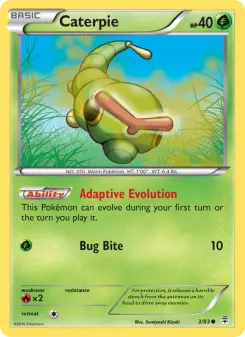 Pokémon-Karte Raupy 003/117