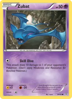 Pokémon-Karte Zubat 030/117