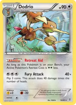 Pokémon-Karte Dodri 056/117