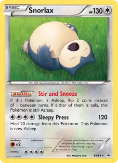 Pokémon-Karte Relaxo 058/117