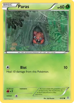 Pokémon-Karte Paras 006/117