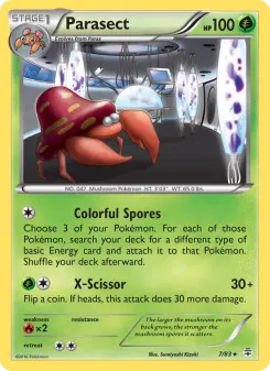 Pokémon-Karte Parasek 007/117
