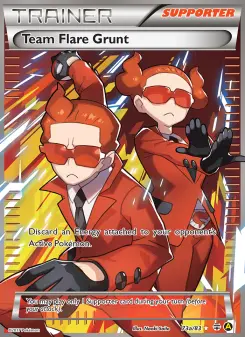 Pokémon-Karte Team Flare-Rüpel 73a