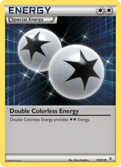 Pokémon-Karte Doppel-Farblos-Energie 074/117