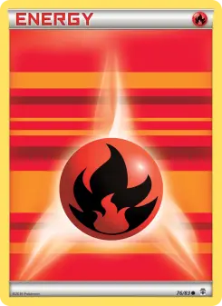 Pokémon-Karte Feuerenergie 076/117