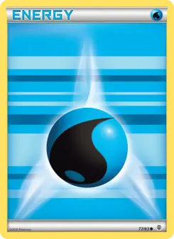 Pokémon-Karte Wasserenergie 077/117