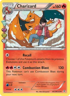 Pokémon-Karte Glurak RC5