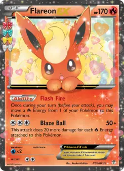 Pokémon-Karte Flamara EX RC6