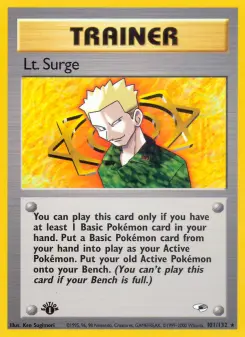 Pokémon-Karte Lt. Surge 101/132