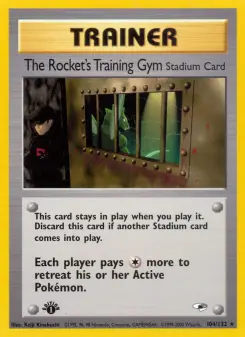 Pokémon-Karte The Rocket's Training Gym 104/132