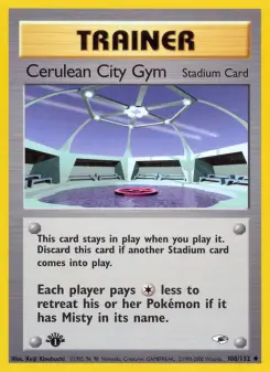 Pokémon-Karte Cerulean City Gym 108/132