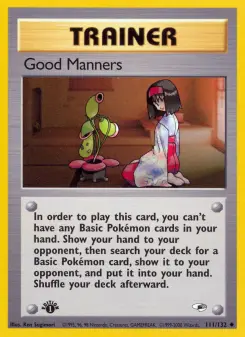 Pokémon-Karte Good Manners 111/132