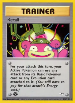 Pokémon-Karte Recall 116/132